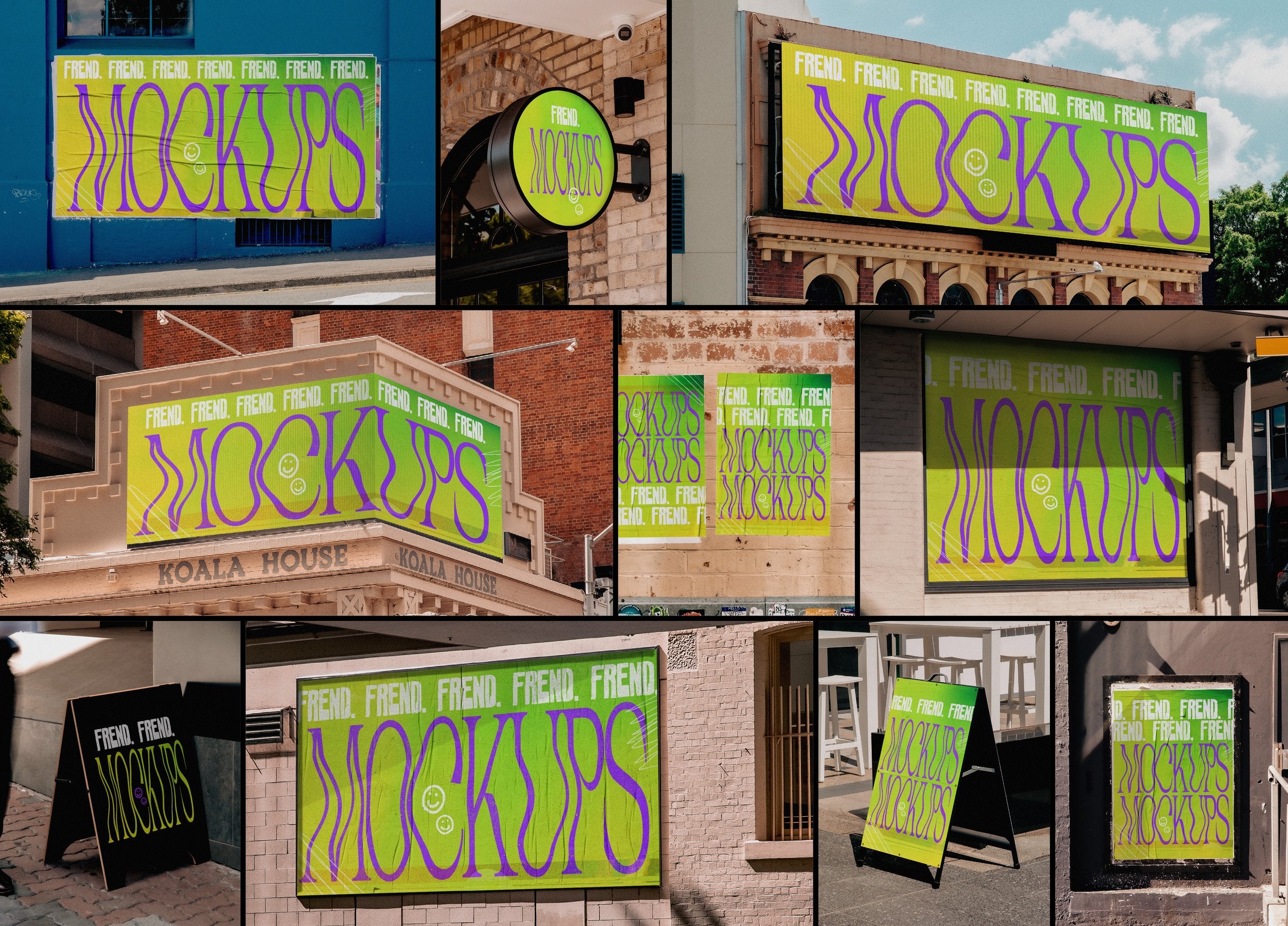 FREND PHOTOREALISTIC STREET MOCKUPS PACK 01