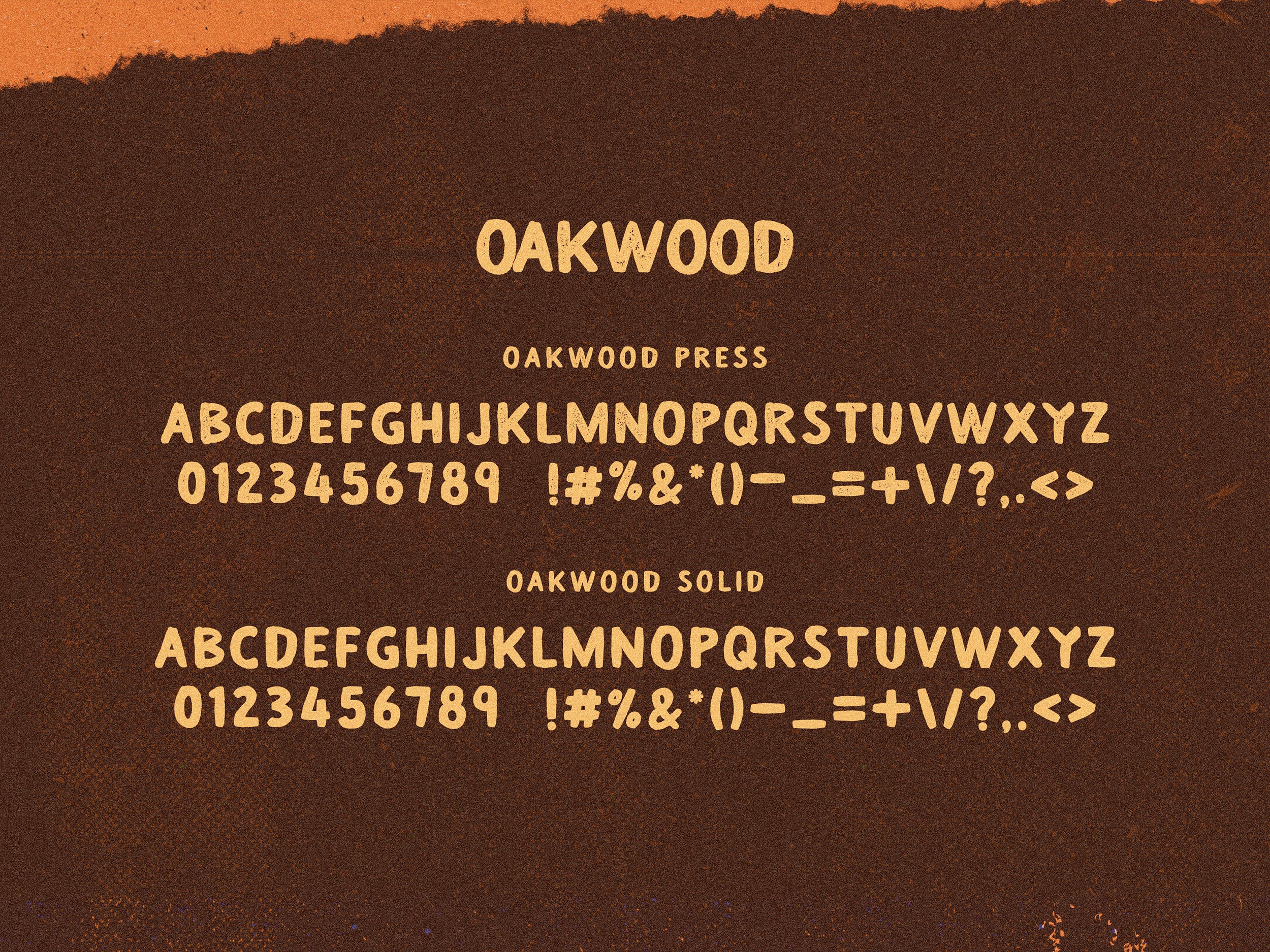 OAKWOOD FONT