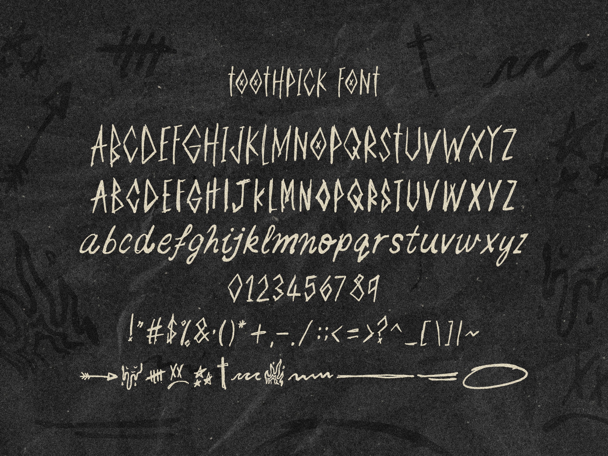 TOOTHPICK FONT